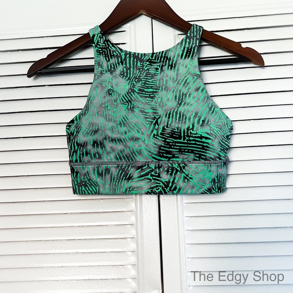 lululemon athletica Other - lululemon athletica | SeaWheeze Energy Bra High-Neck Longline Euphoria Fluro